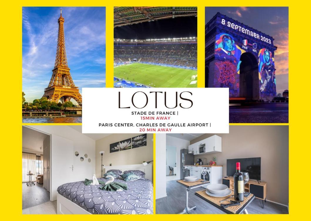 Le Lotus - Self Checkin - 20Min From Paris - Free Parking Around Apartment ดร็องซี ภายนอก รูปภาพ